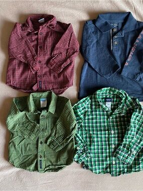 NWOT Old Navy, Carter’s Boys Button-Down Shirts & Polo, Bundle - Baby, 12-18M